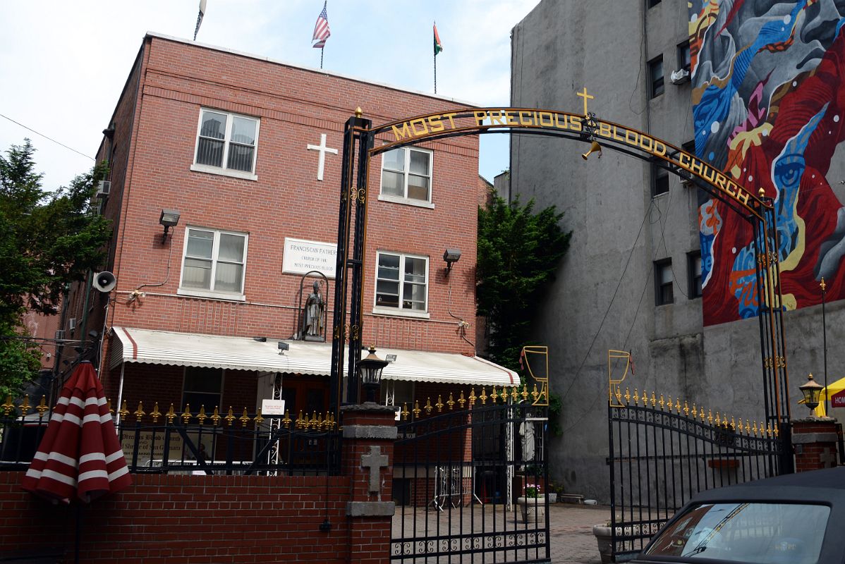 02-5 Back Of The Church of the Most Precious Blood At 109 Mulberry St In Little Italy New York City